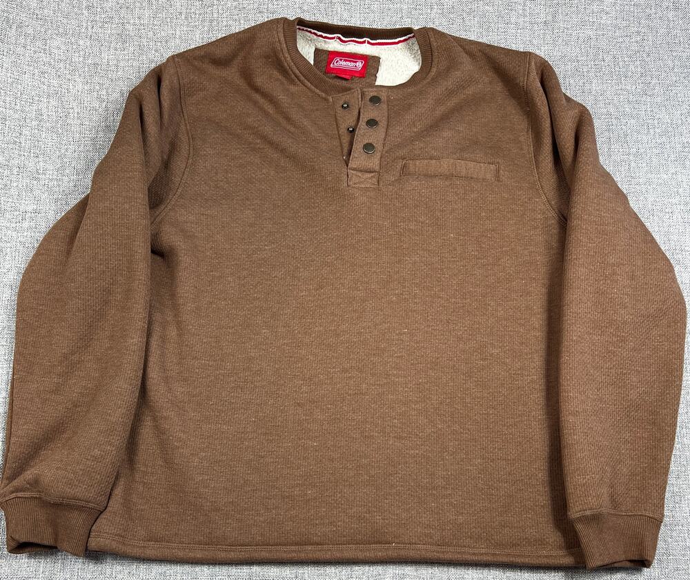Coleman Sherpa-Lined Waffle Henley Men’s XL